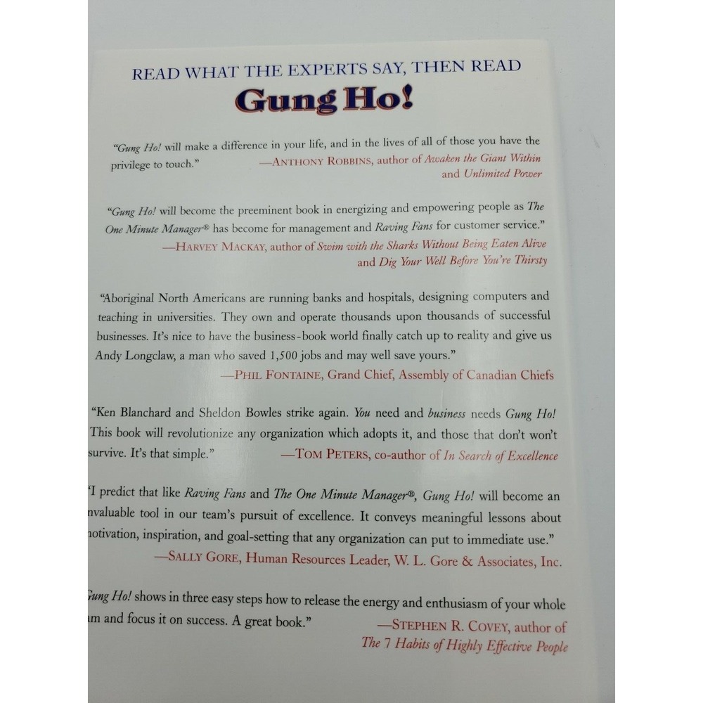 Gung Ho! Business Self Development Book By Ken Blanchard & Sheldon Bowles - Picture 10 of 16